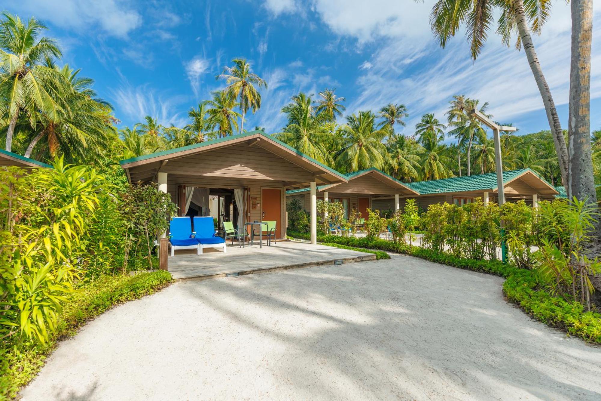 Meeru Maldives Resort Island Dhiffushi Camera foto Beach Villas