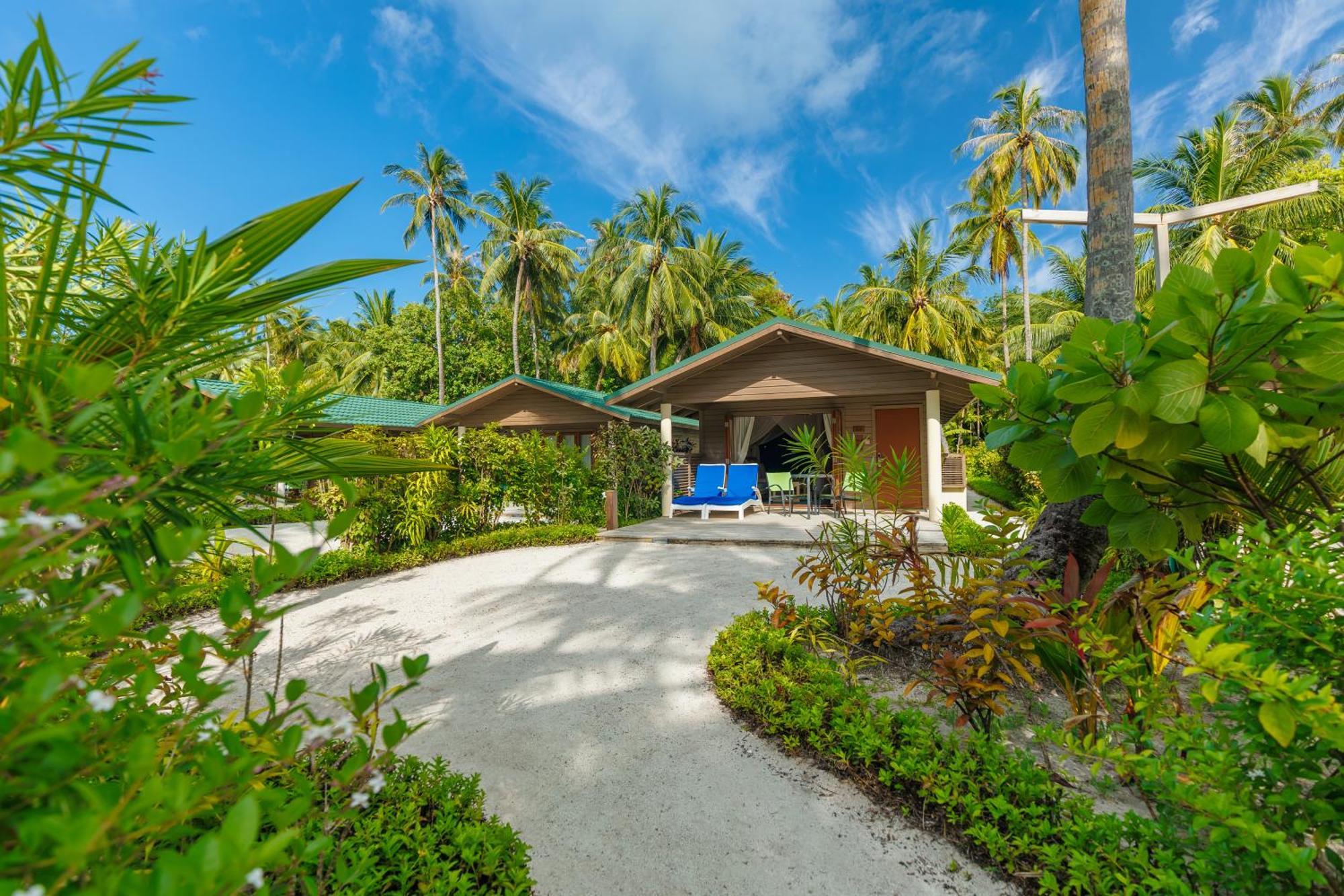 Meeru Maldives Resort Island Dhiffushi Camera foto A beach villa at the resort